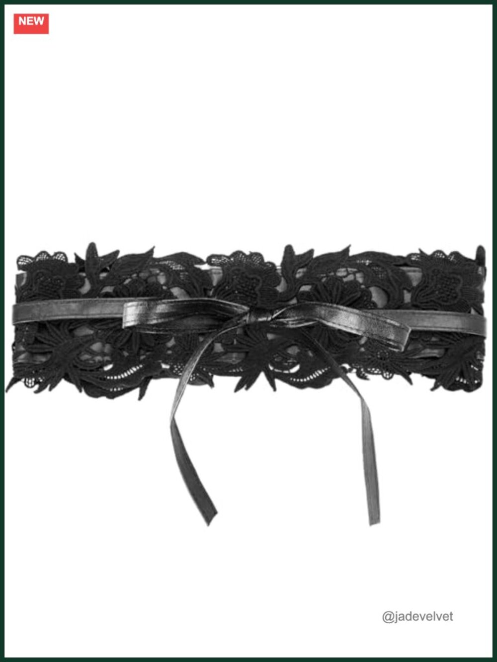 Wide Lace Faux Leather Obi Belt Adjustable Waist Tie Bow Corset Wrap